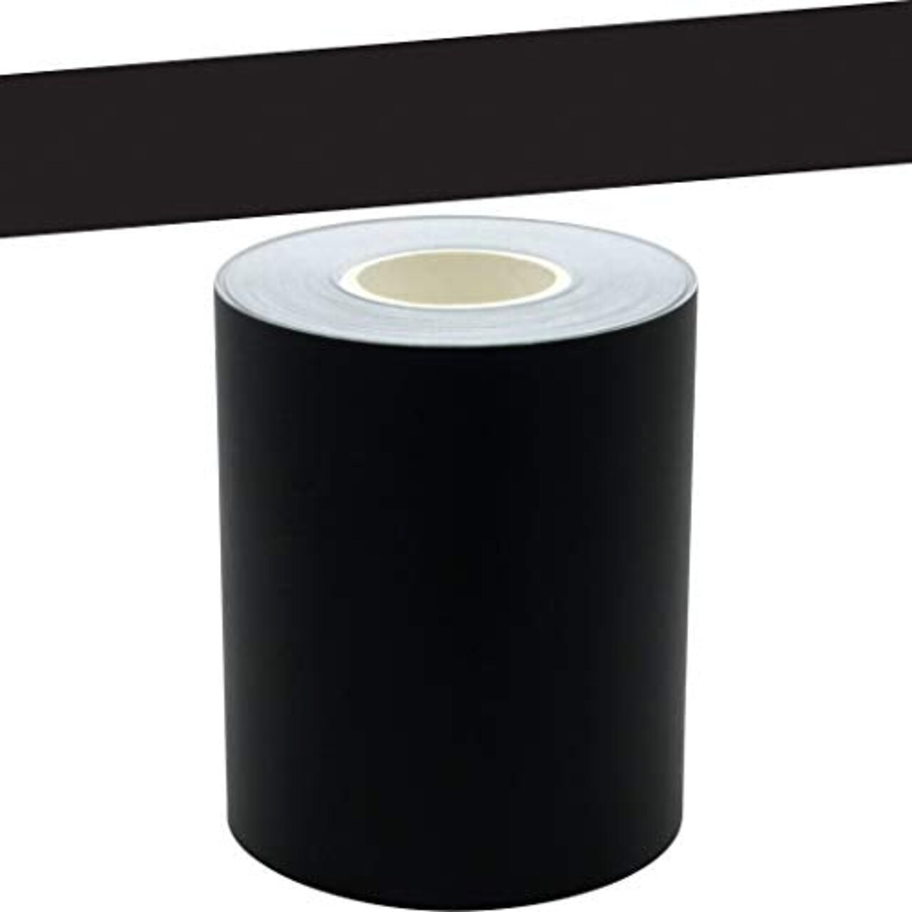 Black Straight Rolled Border Trim - 50ft - Decorate Bulletin Boards, Walls, Desks, Windows, Doors, Lockers, Schools, Classrooms, Homeschool & Offices